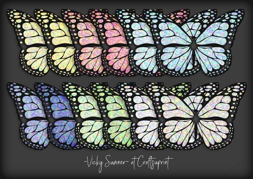 Macaroon Confetti Butterfly 1