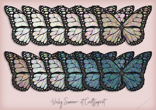 Life is a Beach Confetti Butterfly