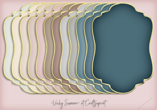 Life is a Beach Gold Edged Shaped Mat 1