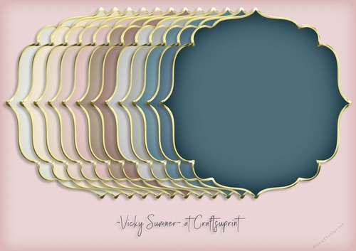 Life is a Beach Gold Edged Shaped Mat 2