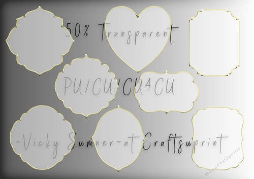 Gold Edged Transparent Mat 2