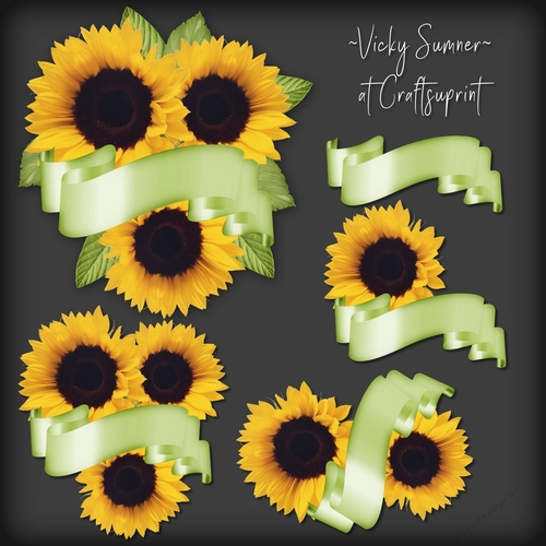 Sunflower and Banner Cluster