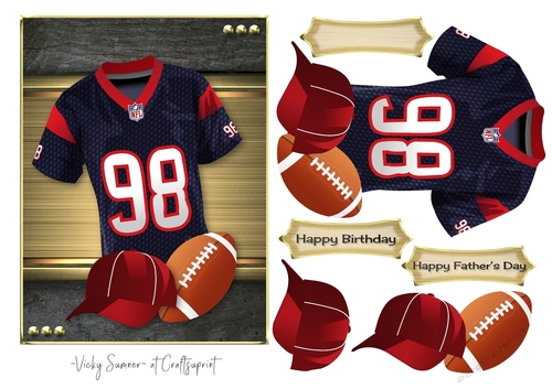 Games Night American Football Birthday Fathers Day 