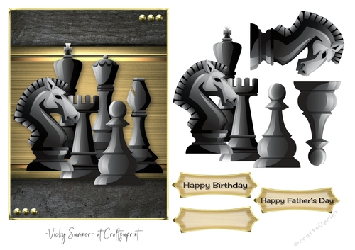Games Night Chess Birthday Fathers Day 
