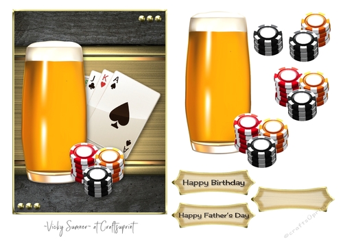 Games Night Poker Birthday Fathers Day 