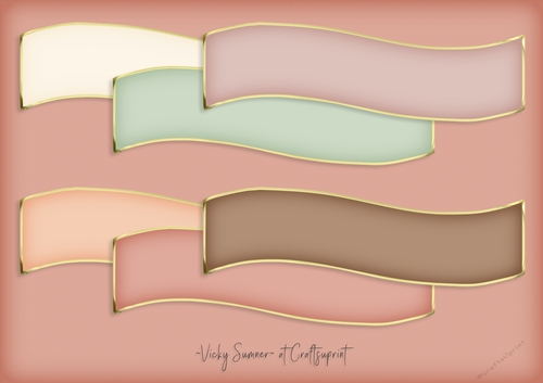 Desert Gold Edged Wave Sentiment Banner