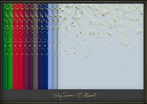 Christmas Gold Falling Stars Background