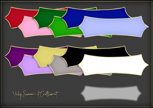 Christmas 2 Gold Edged Pointed Sentiment tag