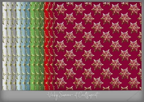 Christmas 3 Gold Snowflake Background