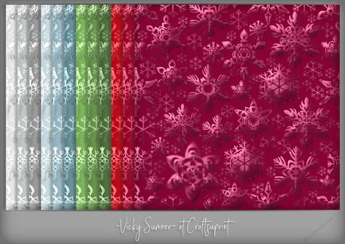 Christmas 3 Shimmer Snowflake Background