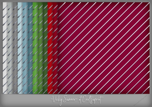 Christmas 3 Silver Stripe Background