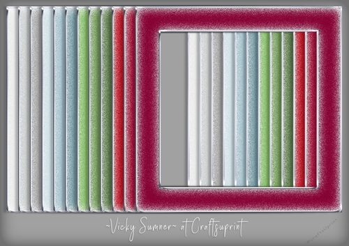 Christmas 3 Silver Edged Frosted Frame