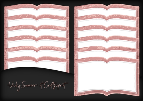 Rose Gold Open Book
