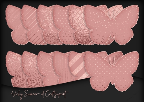 Rose Gold Butterfly