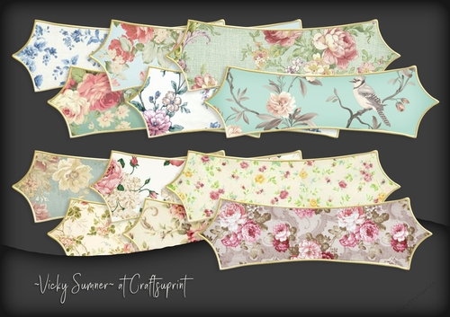 Shabby 2 Pointed Sentiment Tag