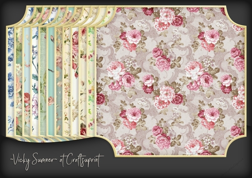 Shabby 2 Cut Out Corner Mat