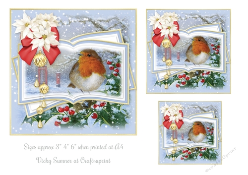Robin Red Breast Scene Toppers