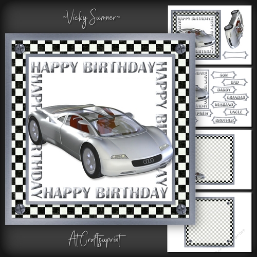 Silver Car Mini Kit