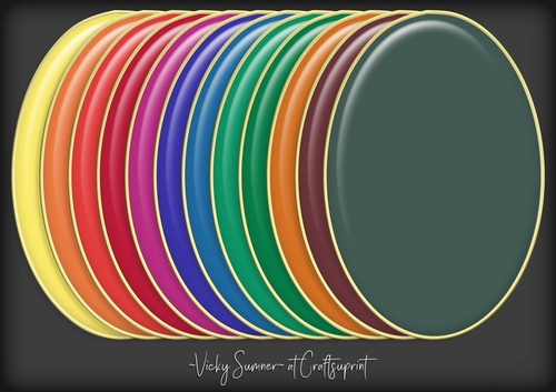 Autumn Fall Gold Edged Oval Mat