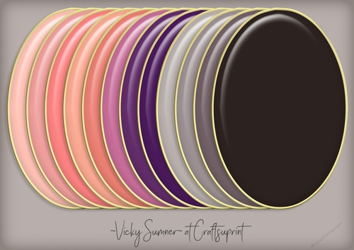 Sunset Gold Edged Oval Mat