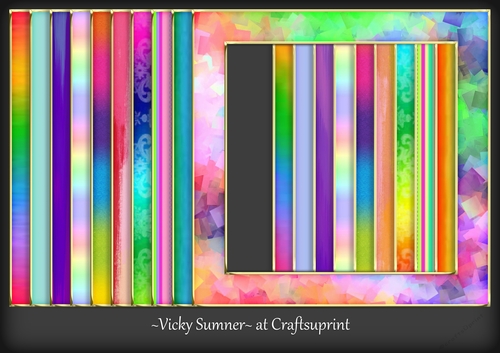 Rainbow Gold Edged Frame
