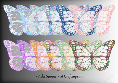 Fantasy 50% Transparent Butterfly
