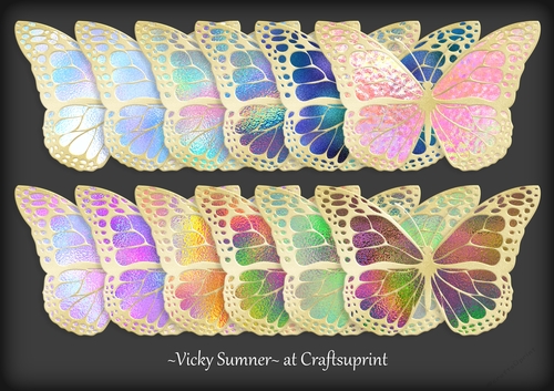 Fantasy Soft Gold Butterfly