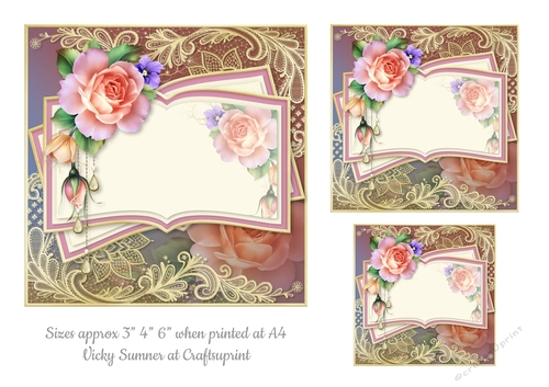 Opulent Summer Rose Toppers