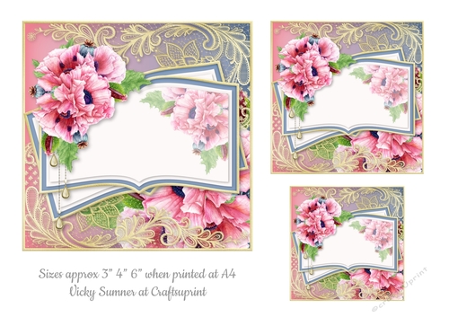 Opulent Pink Poppy Toppers