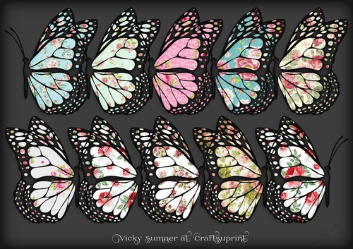 Shabby Docked Butterfly