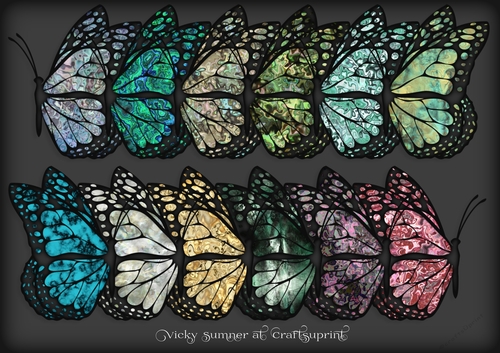 Gem Stone Docked Butterfly