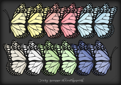Macaroon Docked Butterfly