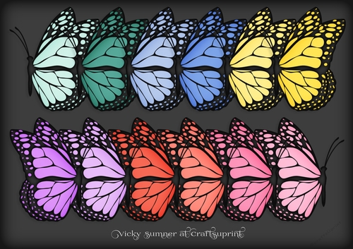 Sorbet Docked Butterfly