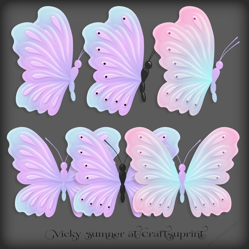 Butterflies Pastel