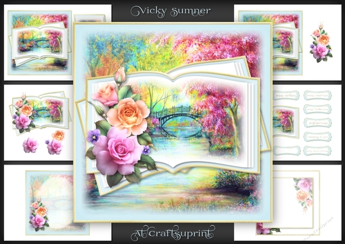 Summer Roses Scene Mini Kit