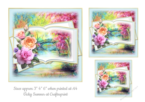Summer Roses Scene Toppers