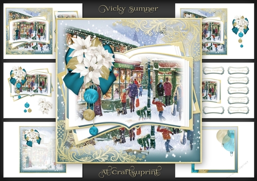 Christmas Shopping Scene Mini Kit