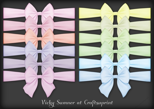 Abstract Pastel Colour Match Bow Wrap