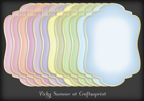 Abstract Pastel Colour Match Faded Mat 1