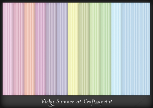 Abstract Pastel Colour Match Striped Paper