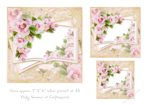 Opulent Pink Floral Mix Toppers