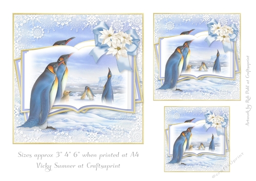 Penguin Winter Scene Toppers