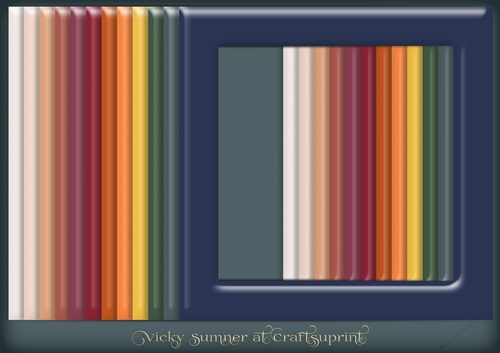 Autumn 2 Beveled Square Frame