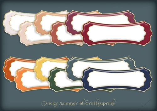 Autumn 2 Double Layer Fluted Tag