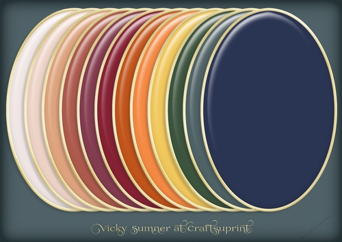 Autumn 2 Oval Beveled Mat
