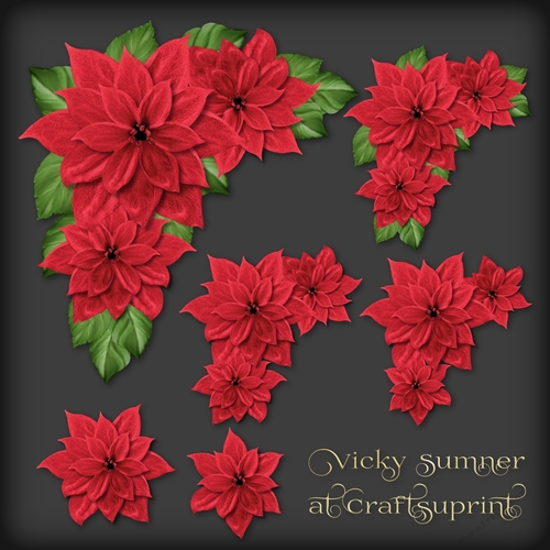 Christmas Floral Decoupage 1