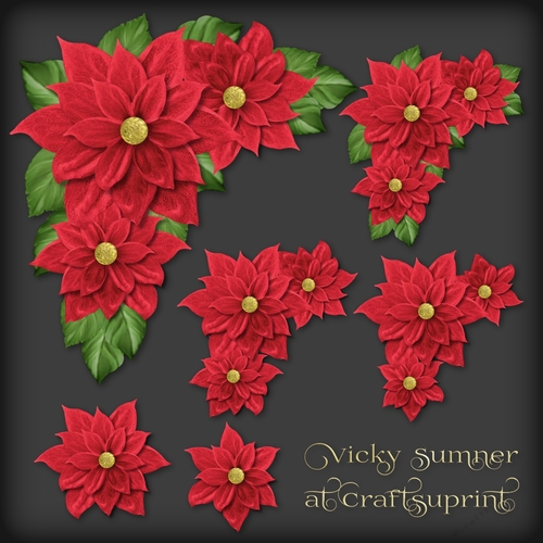 Christmas Floral Decoupage 2