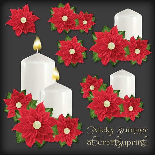 Christmas Floral Decoupage 4