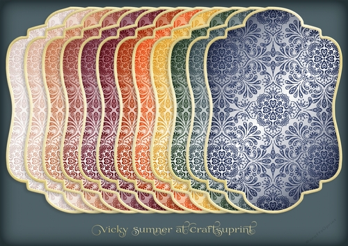 Autumn 2 Damask Mat 1