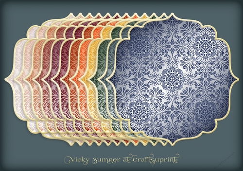 Autumn 2 Damask Mat 2